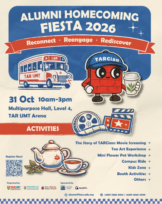  Alumni Homecoming Fiesta 2026 @ TARUMT, Setapak