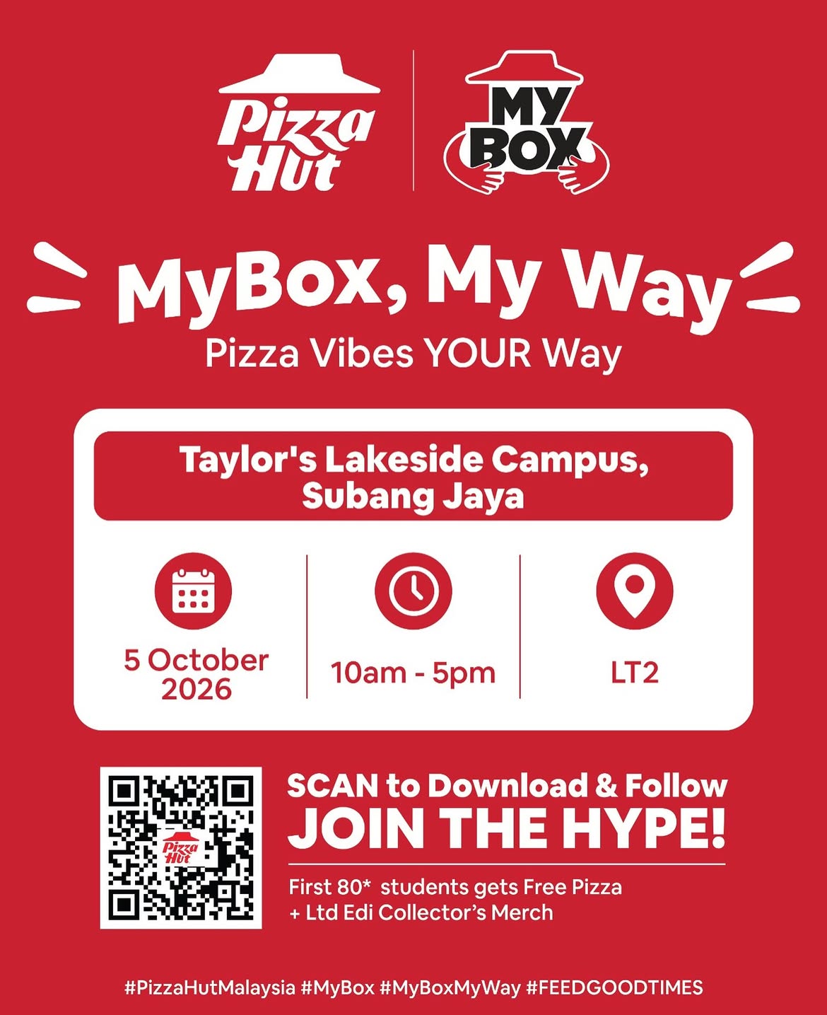 Pizza Hut My Box @ Taylor's Lakeside Campus