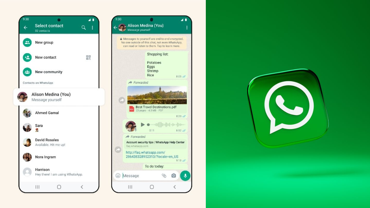 WhatsApp Yourself .. The ULTIMATE NOTETAKER!