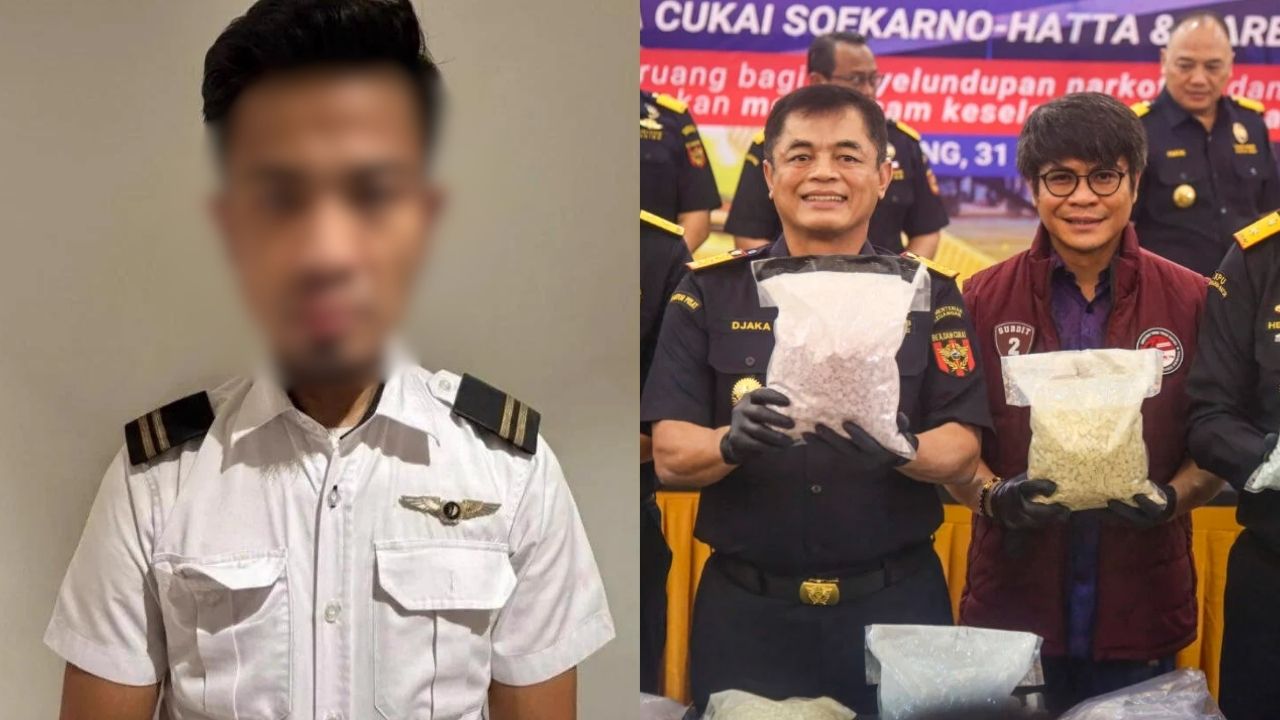 The pilot was allegedly caught with over 70,000 ecstasy pills worth RM13.5 million after flying from KL to Jakarta while under the influence.