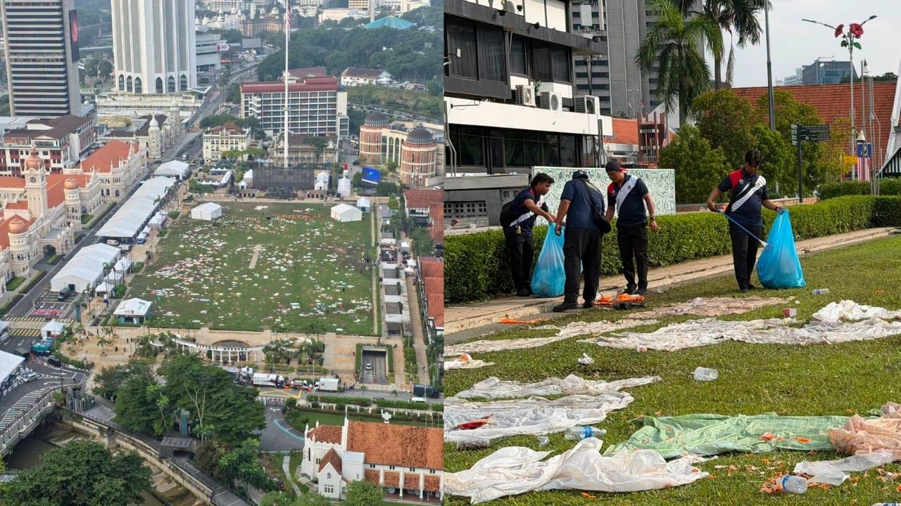 Dataran Merdeka Left Littered After World Cup Final Watch Party As Authorities Urge Greater Civic Responsibility