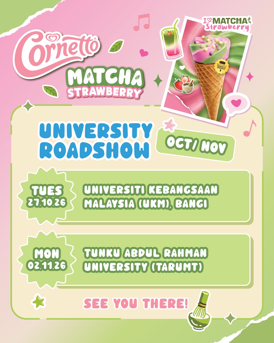 Cornetto Matcha Strawberry @ UKM Bangi
