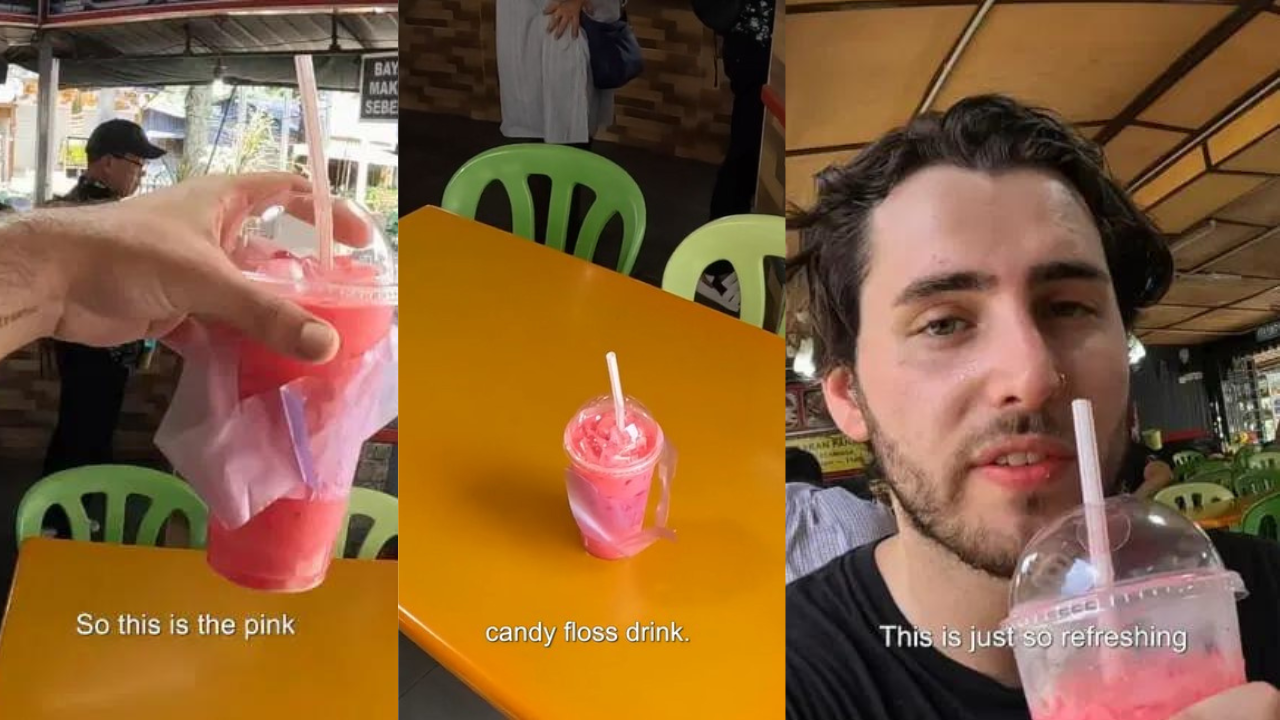 Aussie Tourist Leaves Malaysians Surprised With RM4 Iced Bandung Order In Kuala Lumpur!
