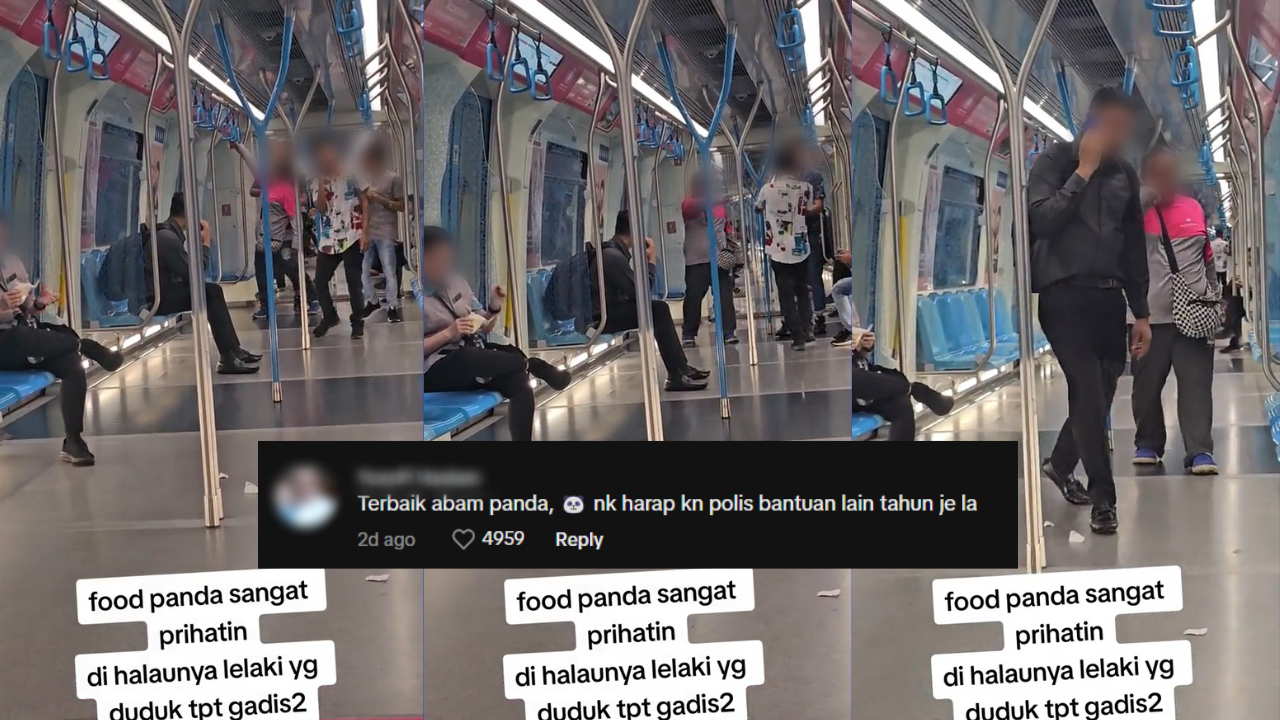 M'sian Foodpanda Rider Applauded For Clearing Men From Women-Only MRT Coach