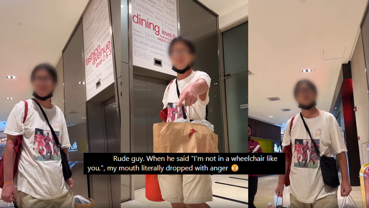 Disabled M’sian Confronts Man For Misusing OKU Restroom In Pavilion KL