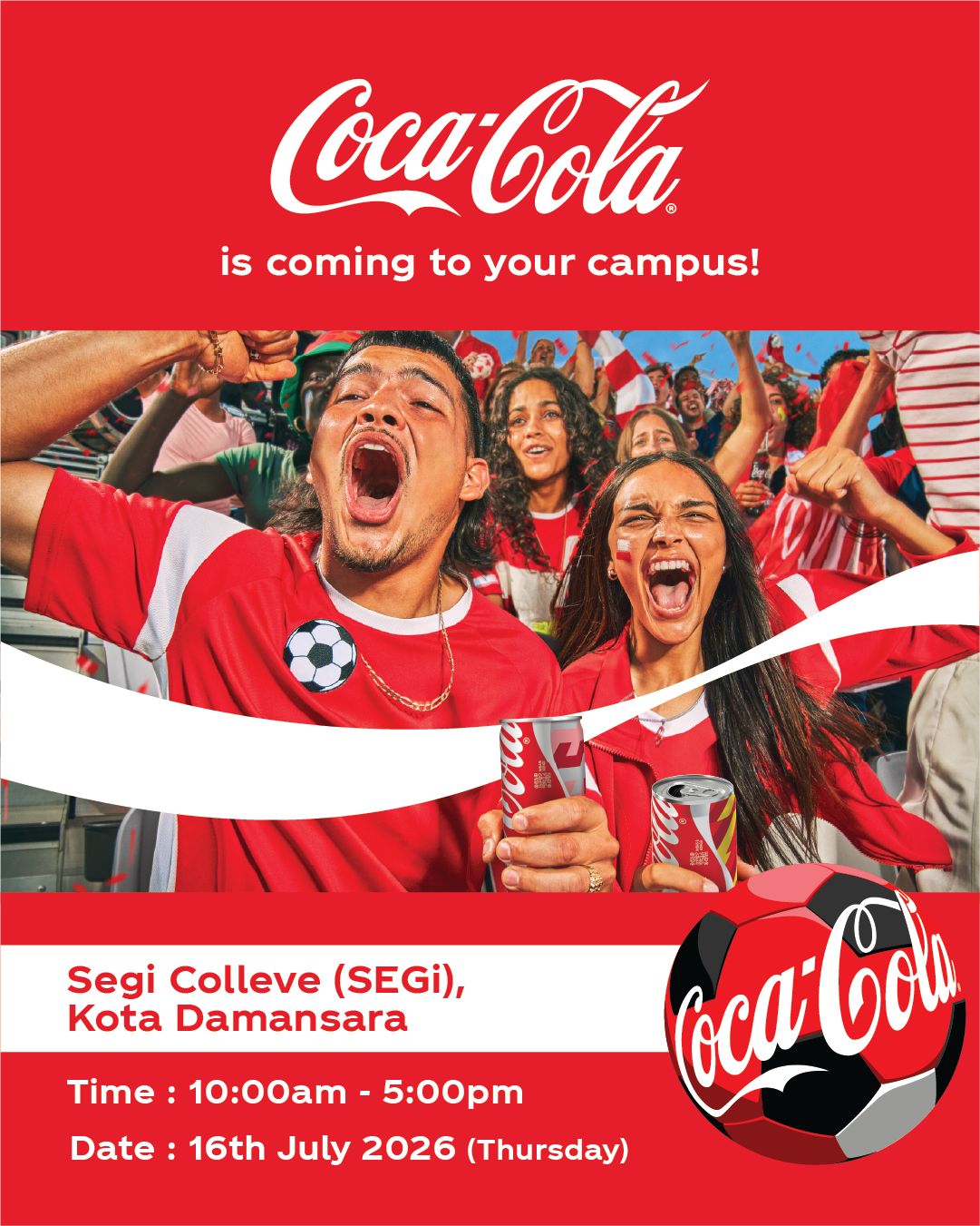 Coca Cola FIFA Campus Tour @ SEGI College