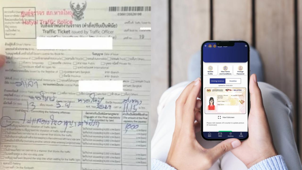 Malaysians Driving To Thailand Reminded To Carry Physical Driving Licence Or Risk RM121 Fine