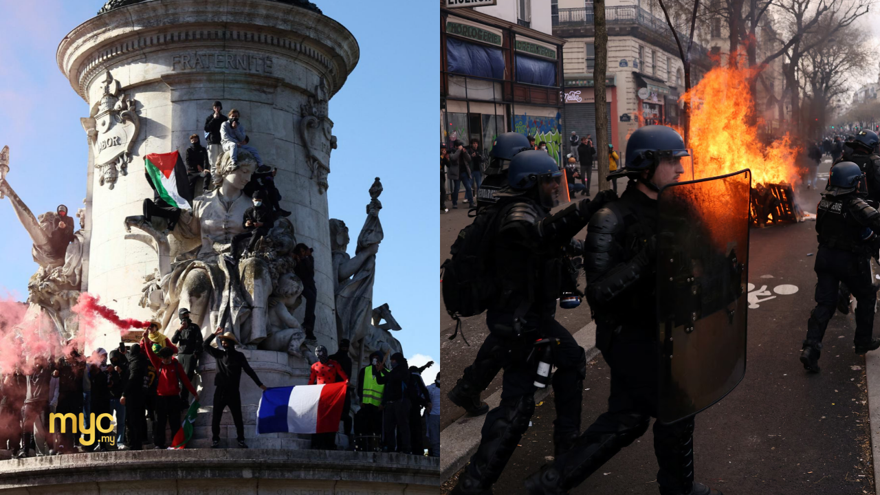 Malaysians Urged To Stay Alert In France As Protests Turn Violent Across Major Cities