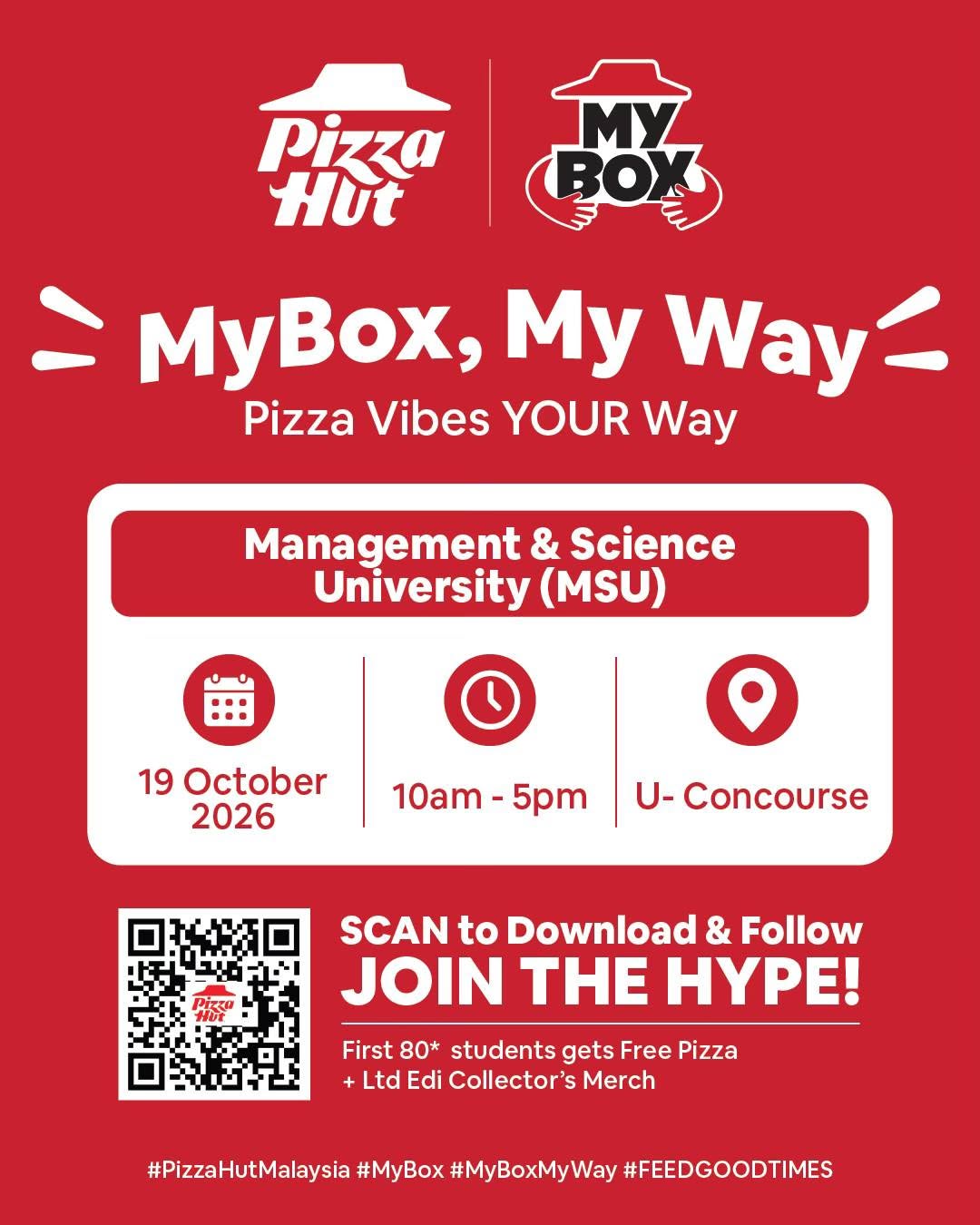 Pizza Hut My Box @ MSU