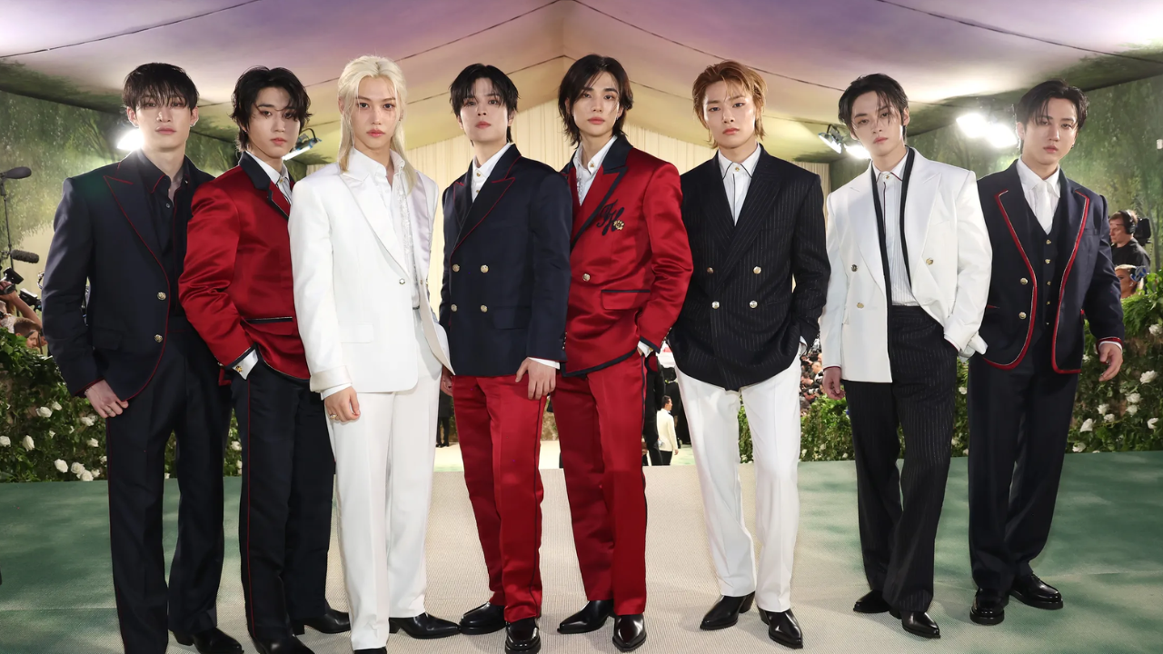 Stray Kids made history as the first K-Pop group to grace the Met Gala with their striking fashion statements.