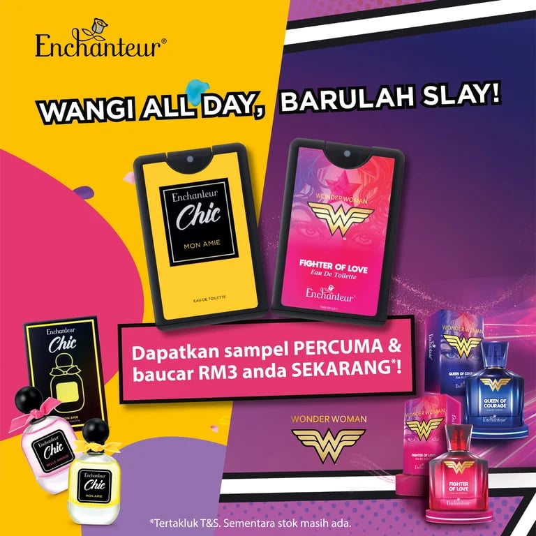 Wangi all day, barulah slay! Come visit the booths to get special promotions and discounts too!