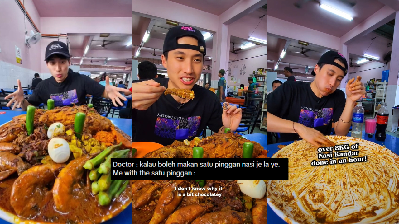 POV: Competitive Eater Conquers 8KG Of RM300 Nasi Kandar In Just One Hour