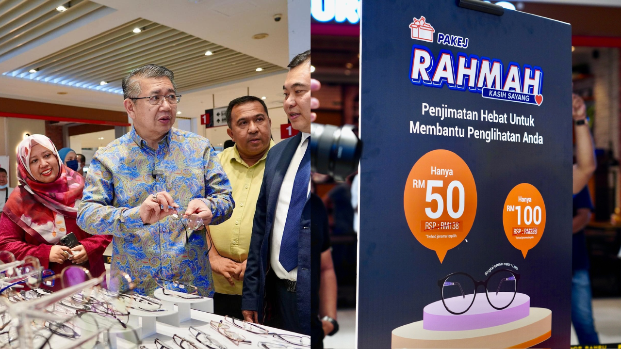 Buy Your Next Pair Of Glasses For As Low As RM50 With The New Payung Rahmah Initiative!