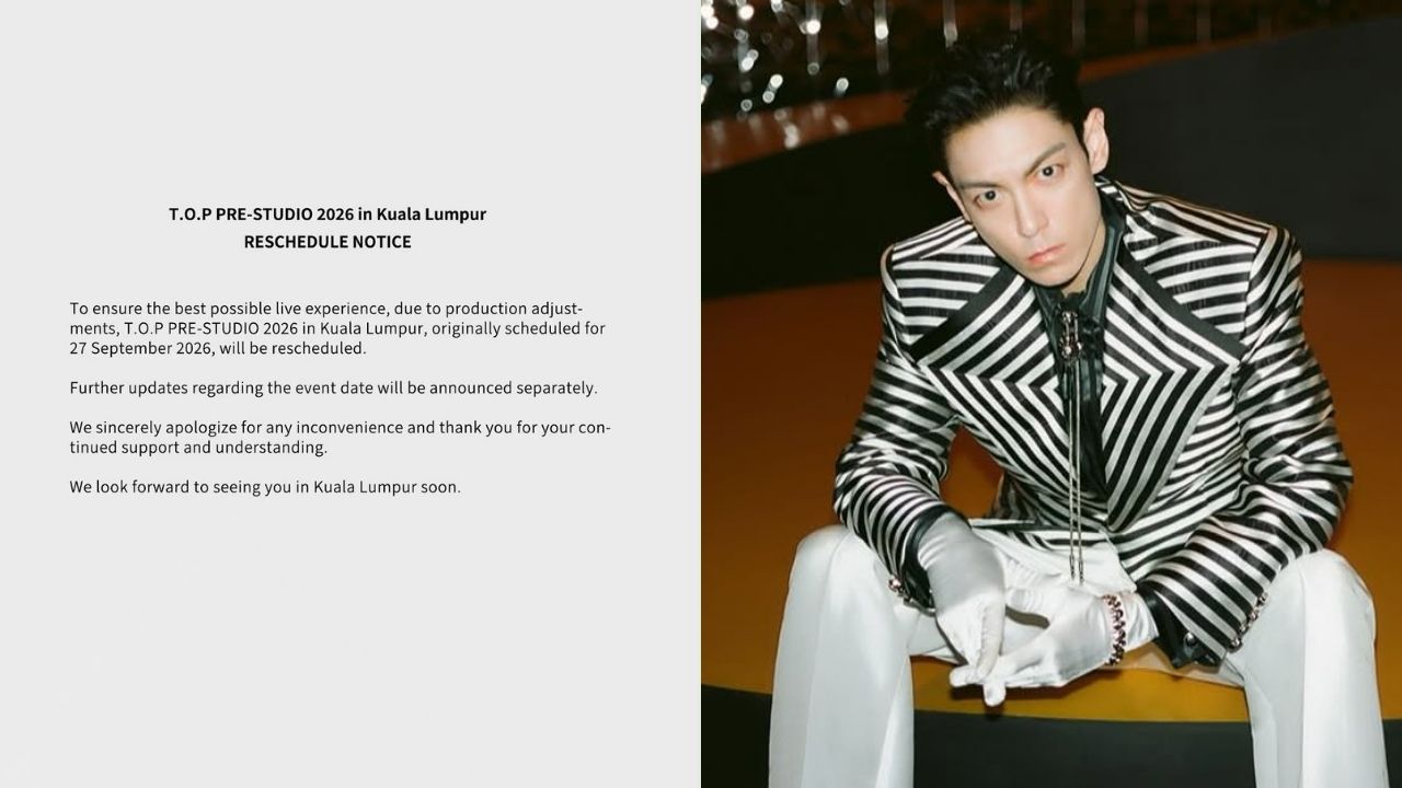 T.O.P’s KL Fan Meeting “PRE-STUDIO 2026” Gets Rescheduled
