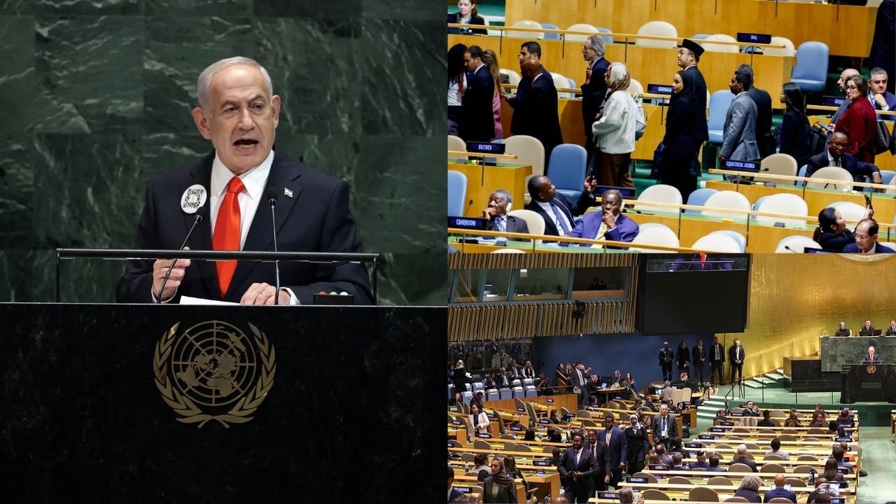Netanyahu Faces UN Walkout As Malaysia, Indonesia Among Delegations Protesting His Address