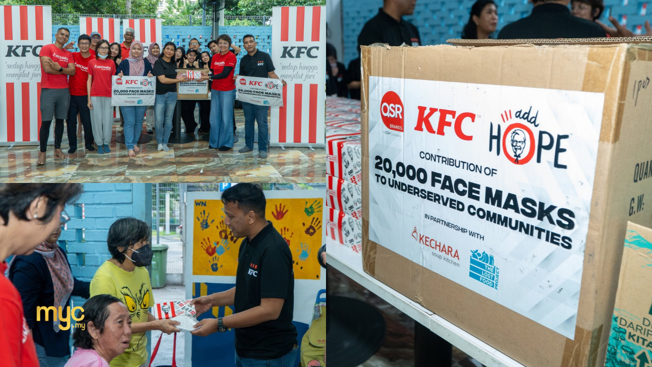 KFC Malaysia Donates 20,000 Face Masks to Vulnerable Communities Across Klang Valley