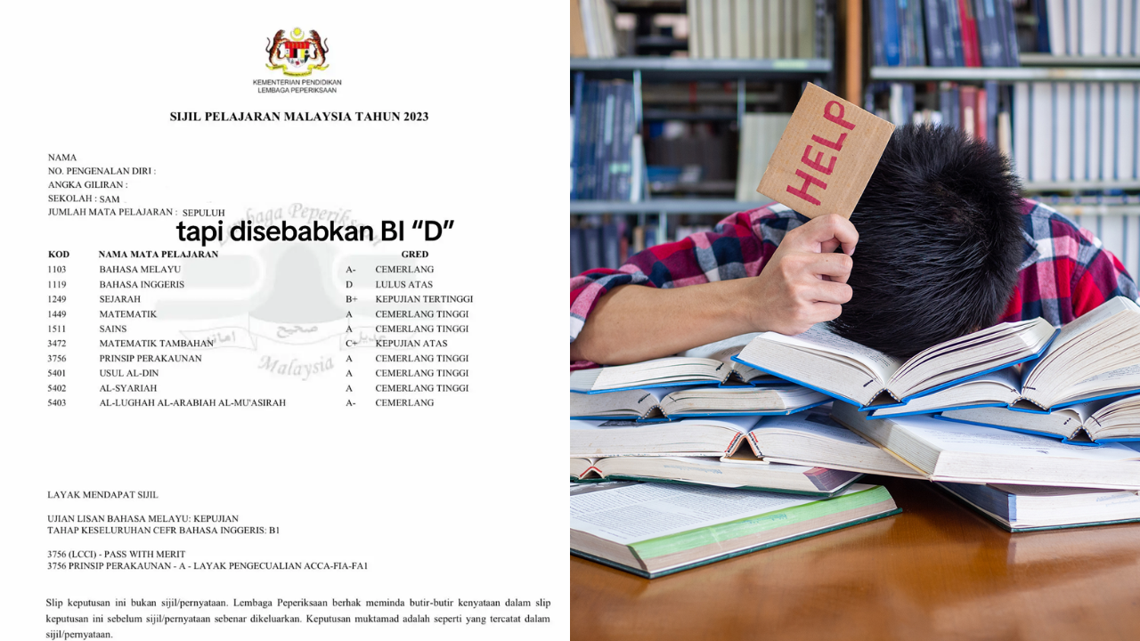 M’sian Student Rejected By Multiple Universities After Scoring ‘D’ In SPM English Exam